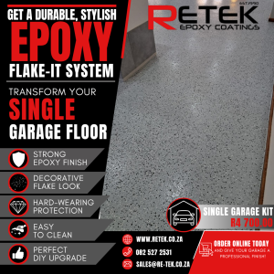 DIY Flake-it Garage Kit - Single Garage Kit 20sqm